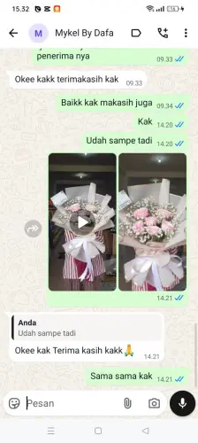 Testimonial Buket Bunga bandar lampung